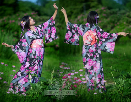 Аренда платья Винтажная хлопковая юката в Москве — Прокат от Кет