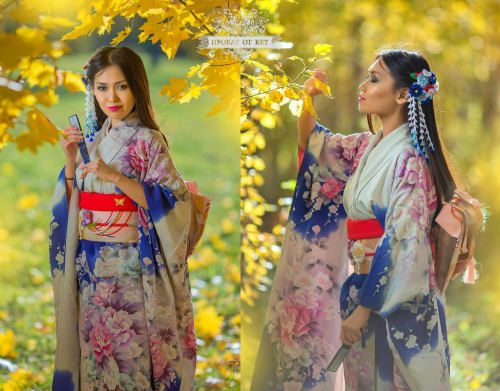 Аренда платья Кимоно «Пионы» в Москве — Прокат от Кет