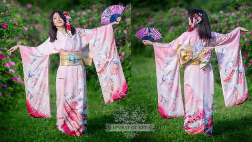 Аренда платья Кимоно «Розовый закат» в Москве — Прокат от Кет