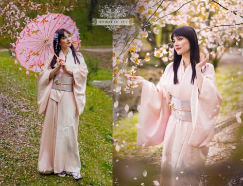 Аренда платья Кимоно «Нежный розовый» в Москве — Прокат от Кет