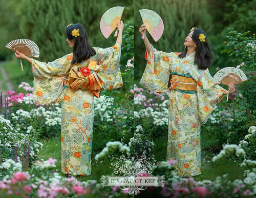 Аренда платья Кимоно «Нежный шёлк» в Москве — Прокат от Кет