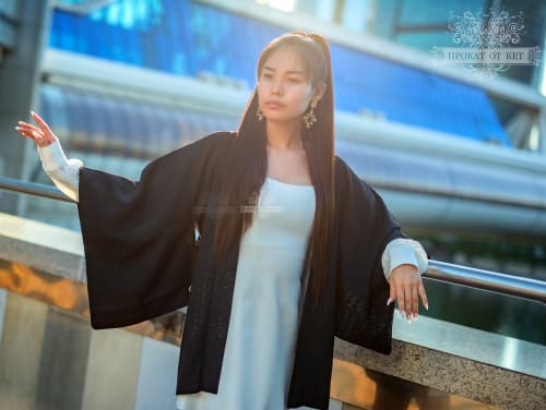 Аренда платья Кимоно Хаори женское чёрное в Москве — Прокат от Кет