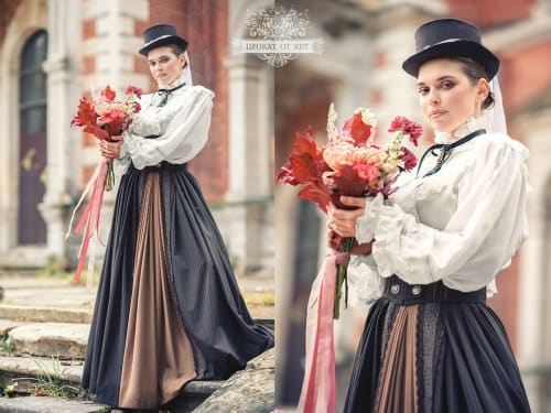 Аренда платья Викторианский костюм для верховой езды в Москве — Прокат от Кет