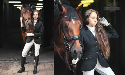 Аренда платья Редингот для верховой езды «Чёрный» в Москве — Прокат от Кет