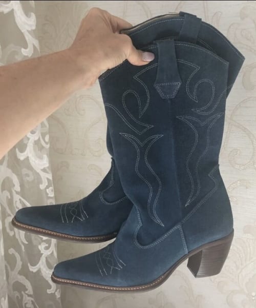 Аренда платья Сапожки казаки, синие в Москве — Прокат от Кет