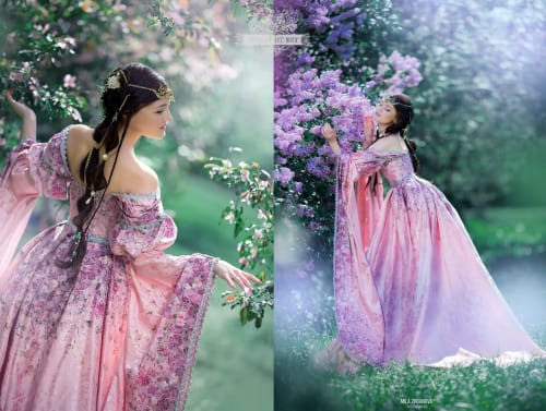 Аренда платья Эльфийское платье "Розовый" в Москве — Прокат от Кет