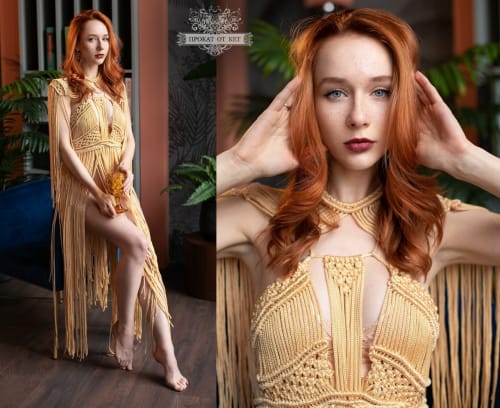 Аренда платья Платье бохо "Светлое золото" в Москве — Прокат от Кет