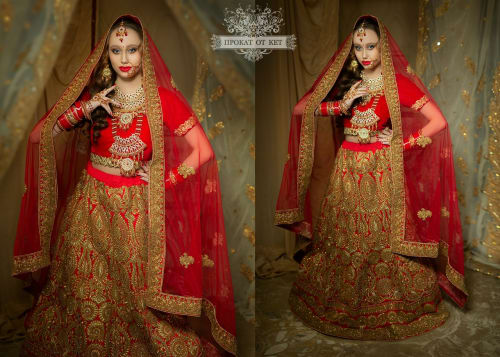 Аренда платья Свадебный индийский костюм в Москве — Прокат от Кет