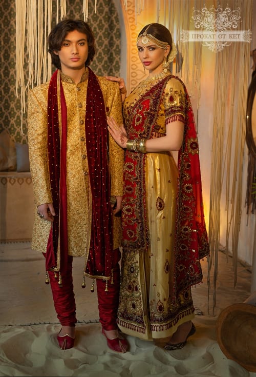 Аренда платья Парный свадебный индийский образ 3 в Москве — Прокат от Кет