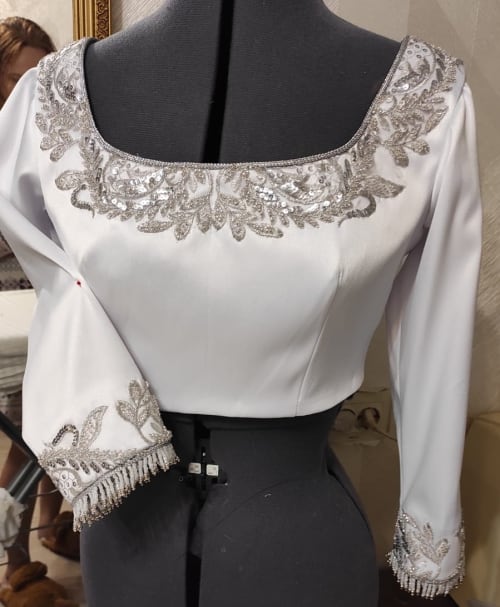 Аренда платья Белый топ для индийских костюмов в Москве — Прокат от Кет