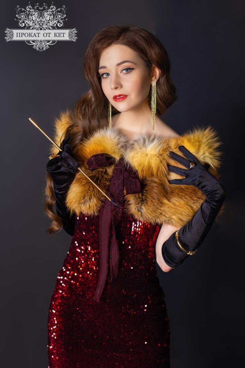 Шикарная горжетка из рыжей лисы - фото 4