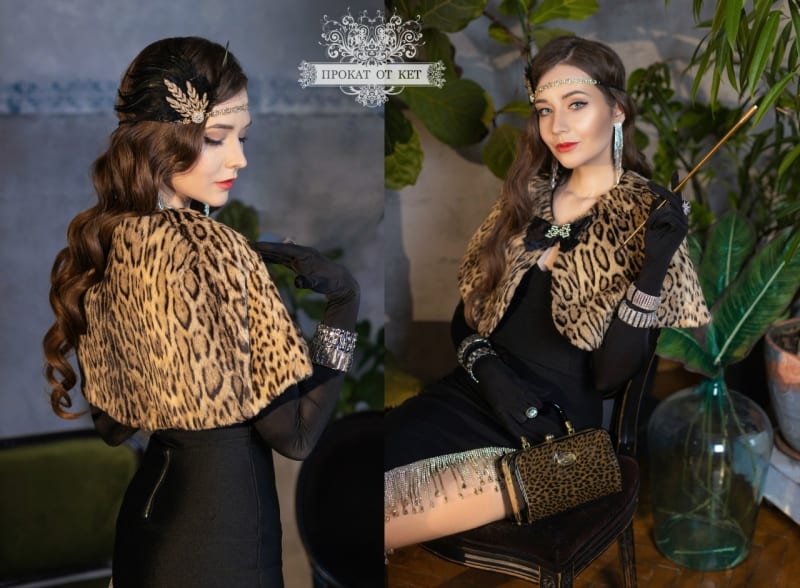 Английская горжетка из меха дикой кошки - фото 1