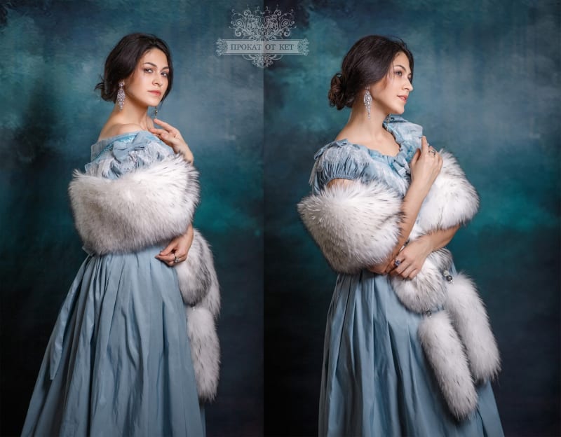 Шикарная горжетка из енота с хвостиками - фото 3