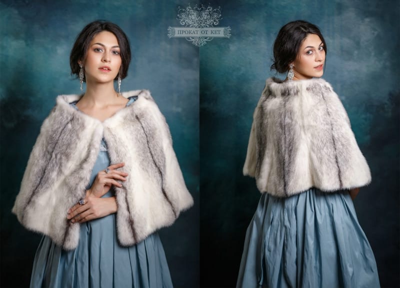 Горжетка-палантин из норки-крестовки - фото 1