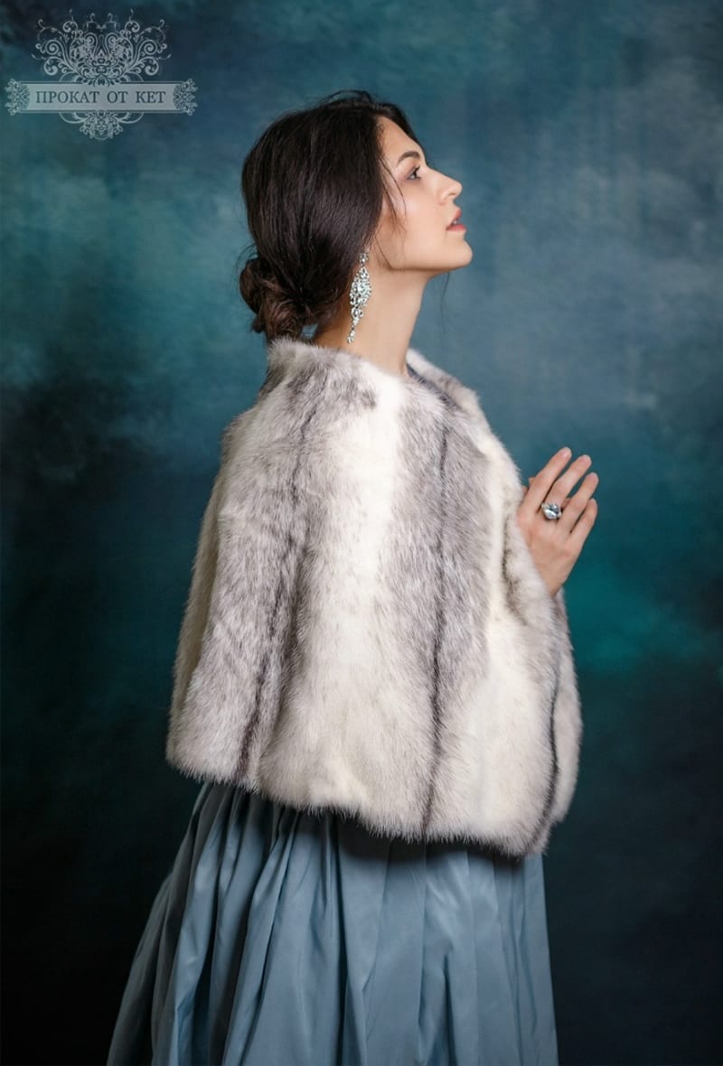 Горжетка-палантин из норки-крестовки - фото 2