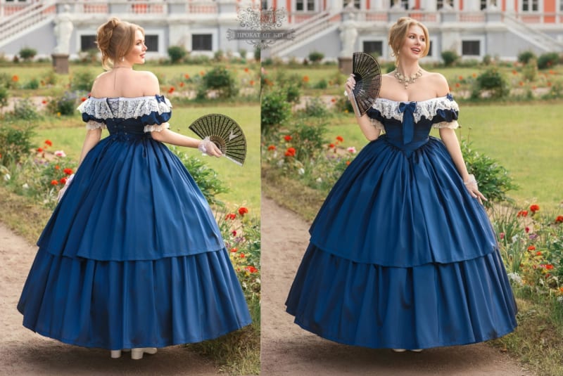 Бальное платье "Цвет ночи" - фото 6