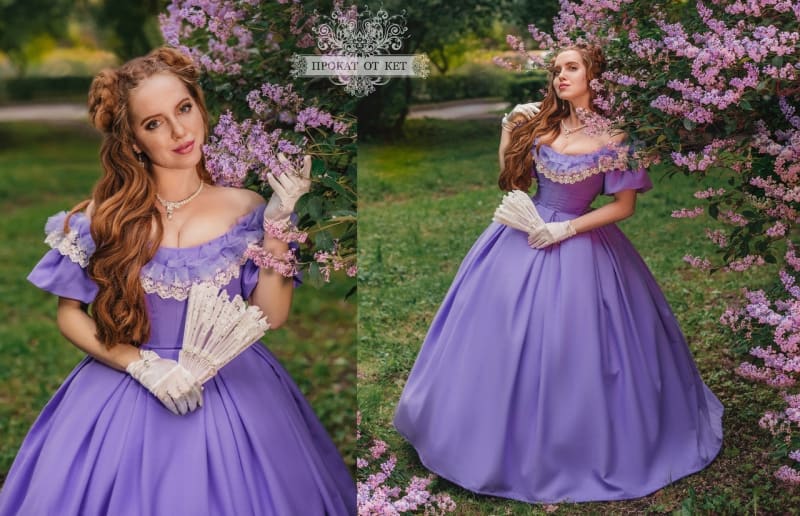 Бальное платье "Фиалка" - фото 1