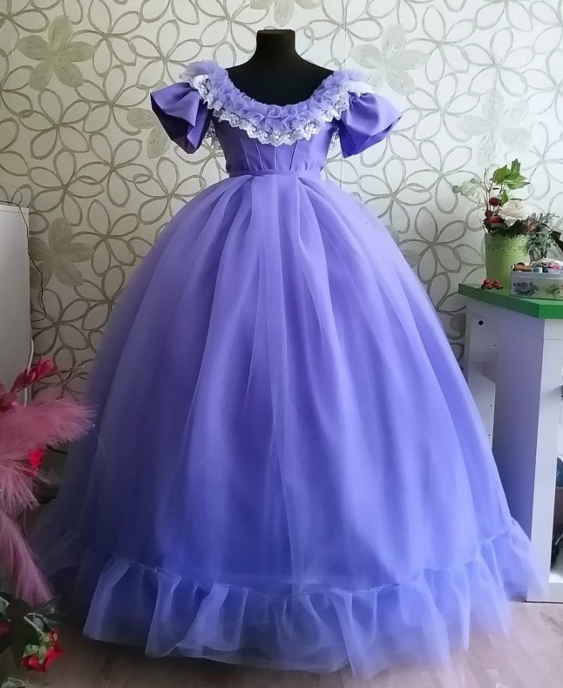 Бальное платье "Фиалка" - фото 4