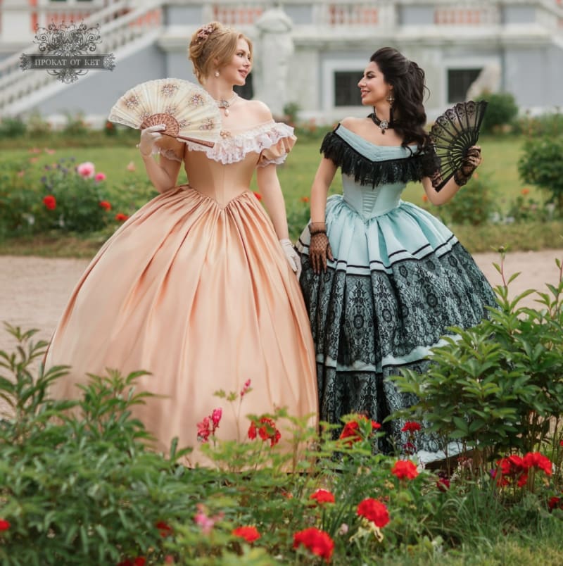 Бальное платье "Нежный персик" - фото 8