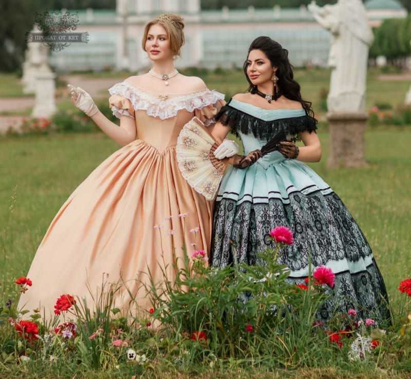 Бальное платье "Нежный персик" - фото 10