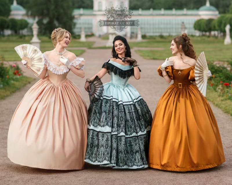 Бальное платье "Нежный персик" - фото 11