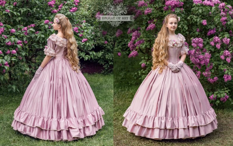 Бальное платье "Нежный розовый" - фото 1