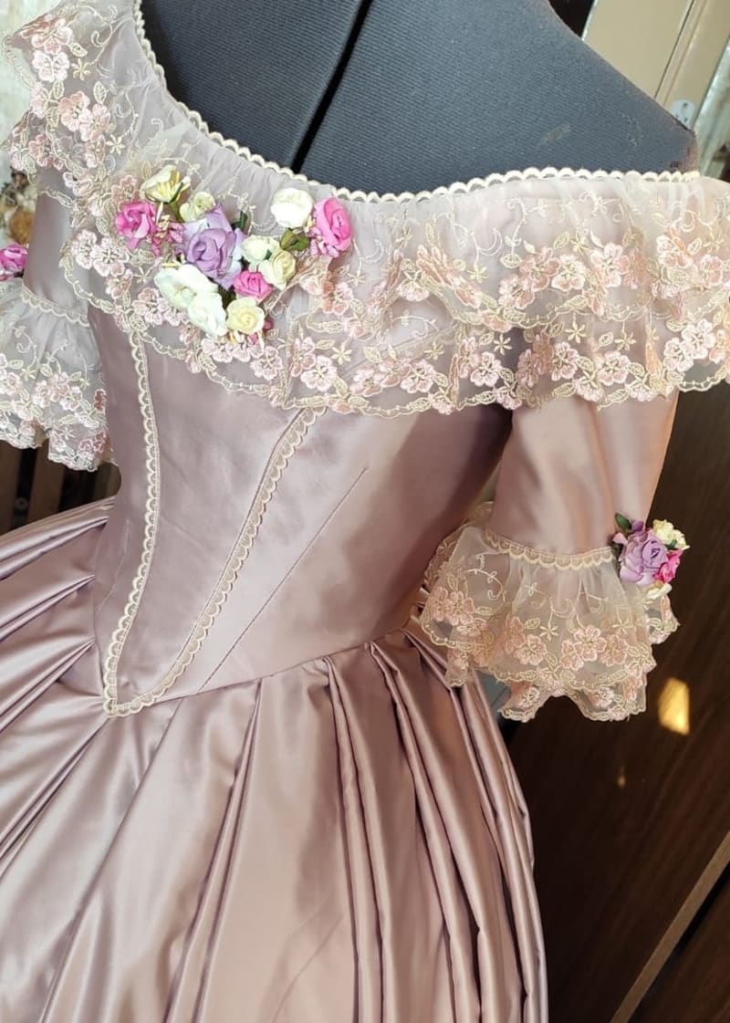 Бальное платье "Нежный розовый" - фото 5