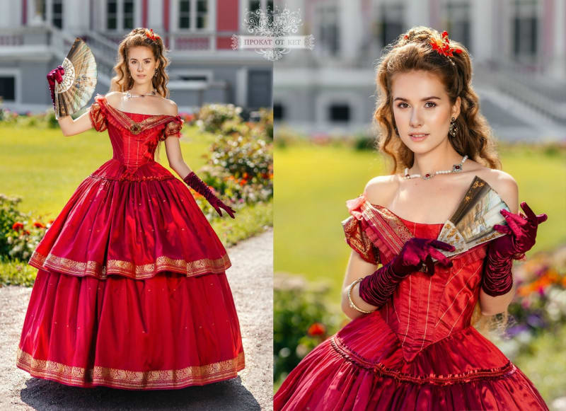 Бальное платье "Rosa escarlata" - фото 1