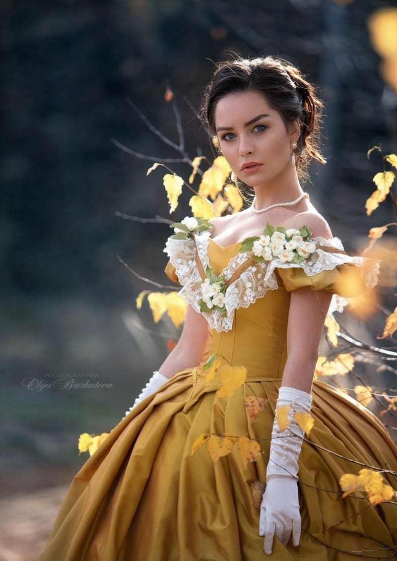 Бальное платье "Шафран" - фото 4