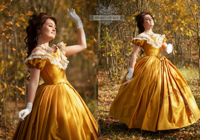 Бальное платье "Шафран" - фото 5