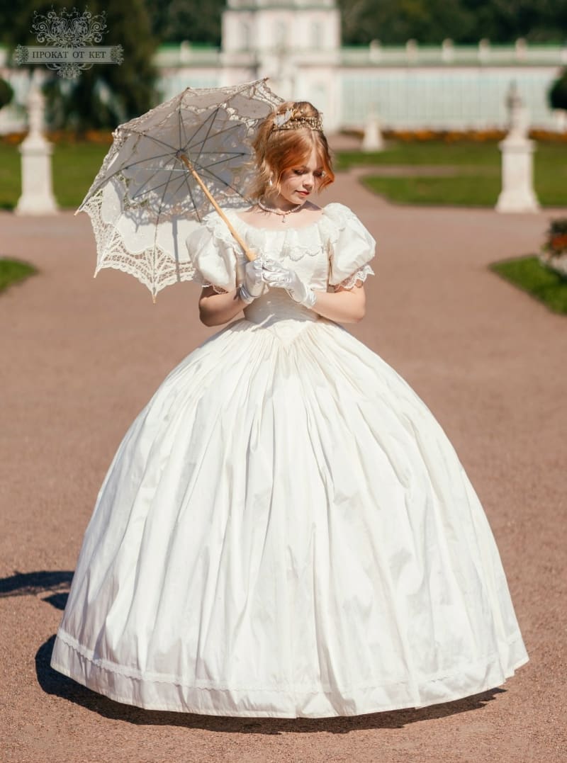 Бальное платье "Нежный молочный" - фото 2