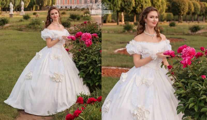 Бальное платье "Пионы" - фото 5