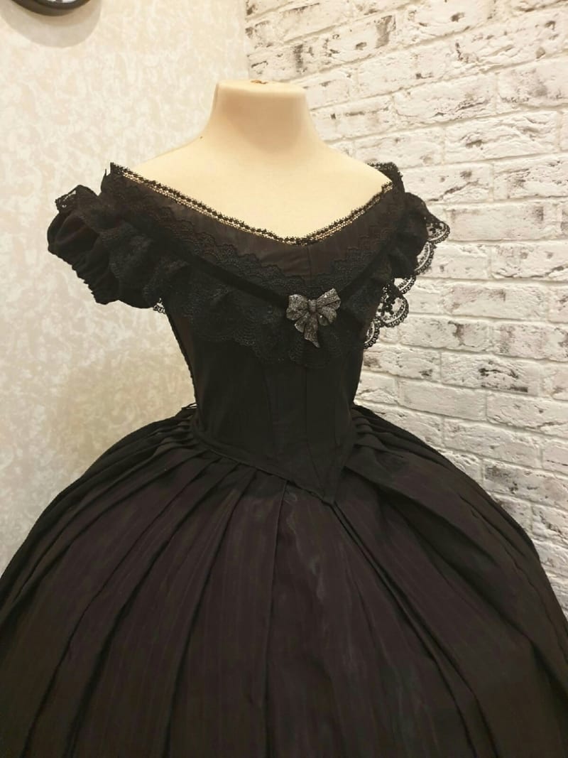 Бальное платье "Чёрная орхидея" - фото 4