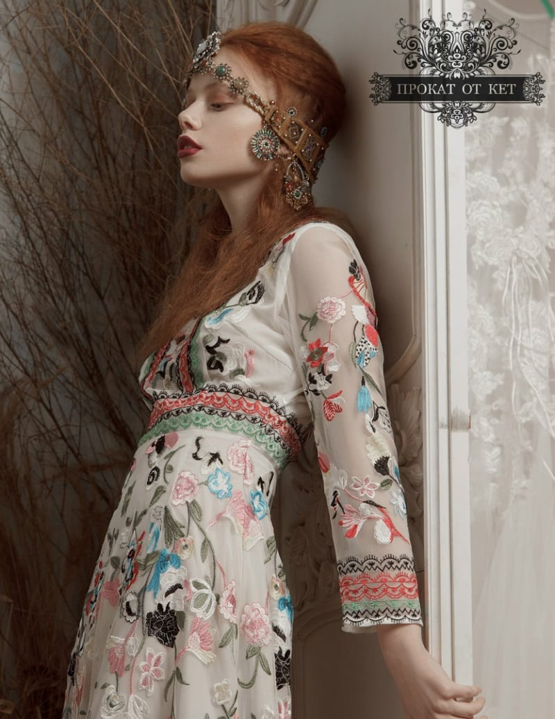 Платье в стиле Бохо «Белый» - фото 4