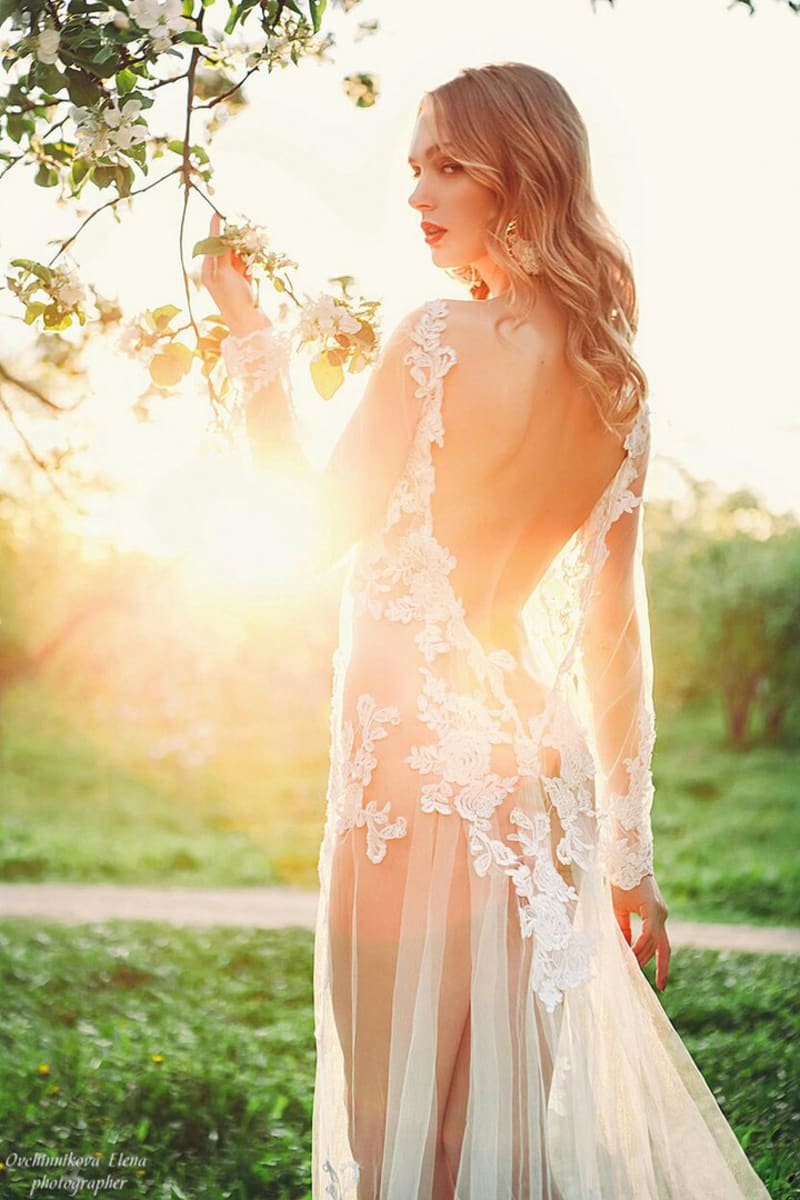 Будуарное платье "Белый Ангел" - фото 4