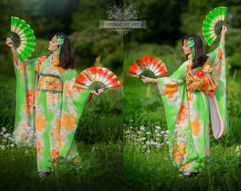 Кимоно «Цветы и птицы» - фото 1