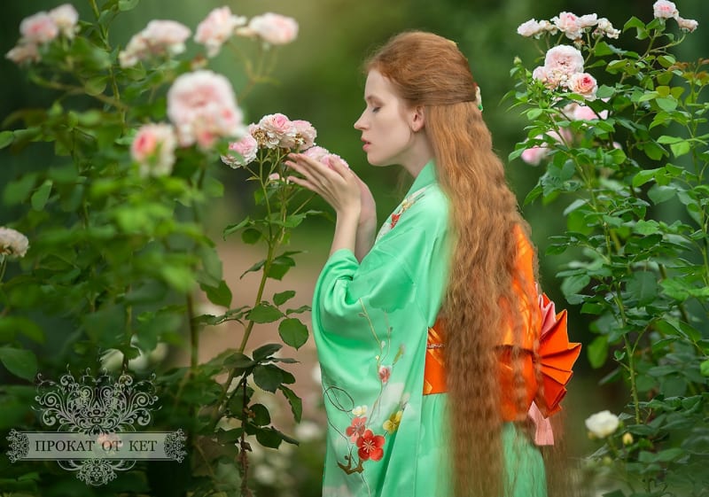 Кимоно «Салатовое фурисодэ» - фото 3