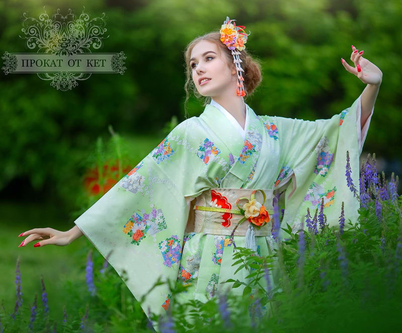 Кимоно Сшито из искусственного японского шёлка - фото 6