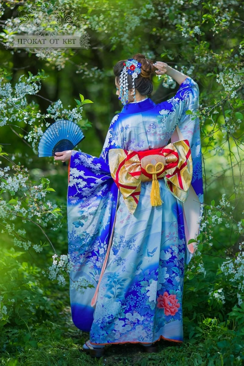 Кимоно «Синий сад» - фото 2
