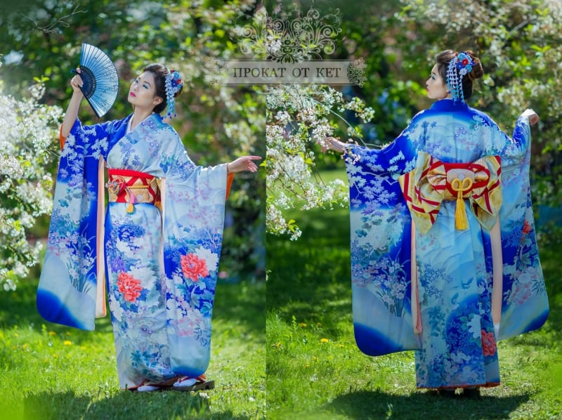 Кимоно «Синий сад» - фото 6