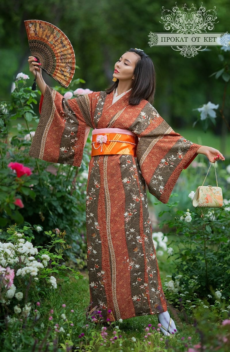 Кимоно «Цветочные полосы» - фото 2