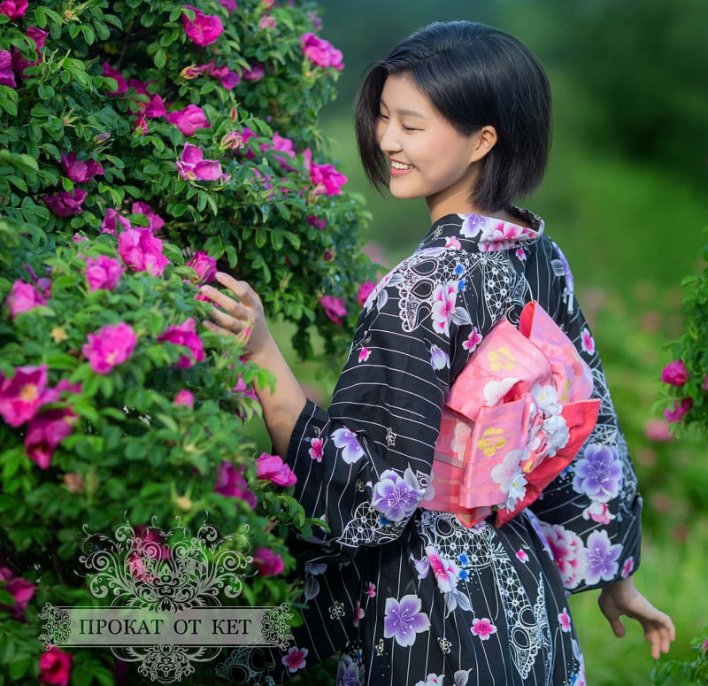 Винтажная хлопковая юката - фото 2