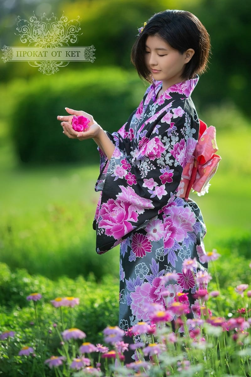 Винтажная хлопковая юката - фото 2