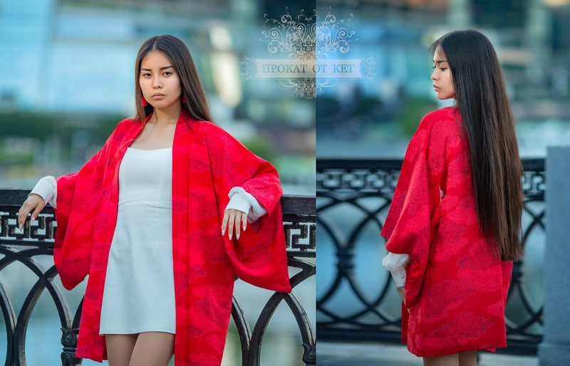 Кимоно Винтажное хаори из шёлка - фото 1