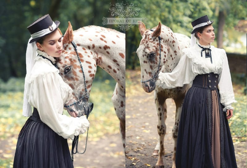 Викторианский костюм для верховой езды - фото 2