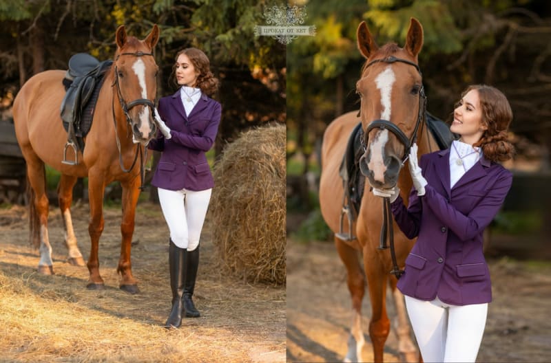 Редингот для верховой езды «Сливовый» - фото 2