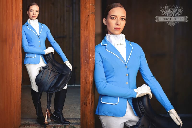 Редингот для верховой езды «Небесно-голубой» - фото 1