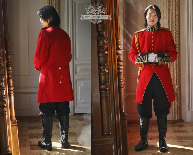 Костюм с красным камзолом - фото 1