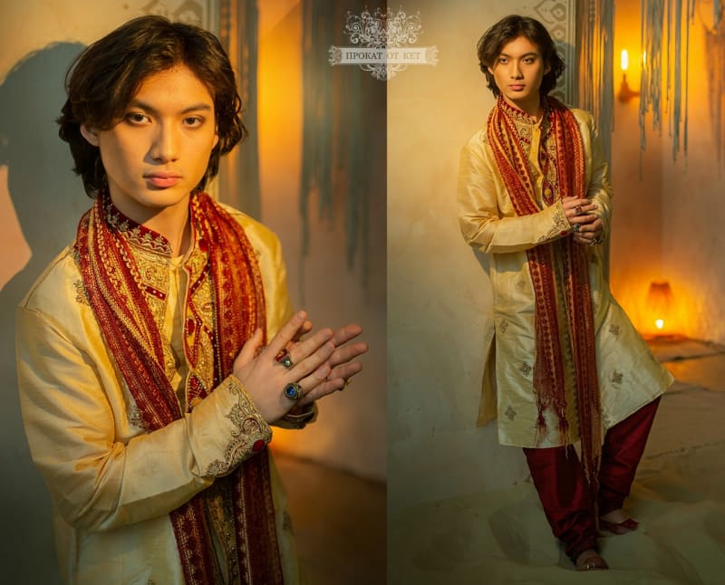 Свадебный Индийский костюм "Светлый" - фото 1