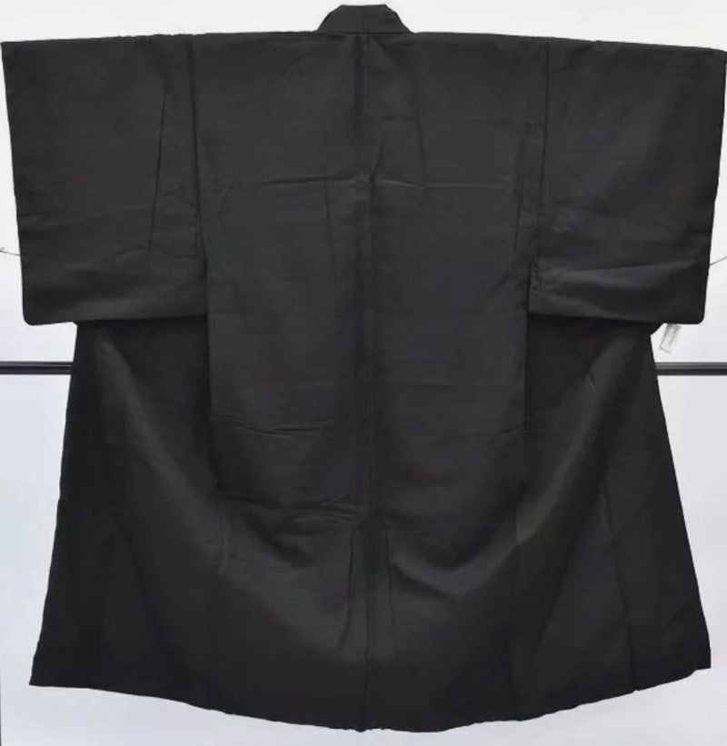 Мужское кимоно из японского шёлка, чёрное - фото 3